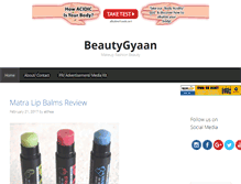 Tablet Screenshot of beautygyaan.com